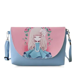 2017 New Cartoon printing Women bag Female PU leather Mini Crossbody Shoulder bags Girls Messenger bag bolsa feminina B075