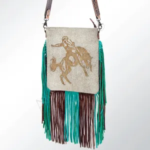 American Darling ADBG647 Large Crossbody Hair-On Genuine Leather Women Bag Western Handbag Purse
