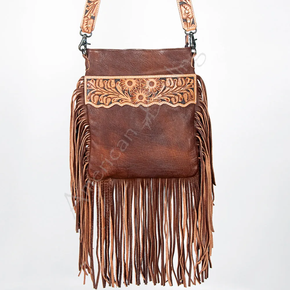 American Darling ADBG678 Large Crossbody Hand Tooled Genuine Leather Women Bag Western Handbag Purse