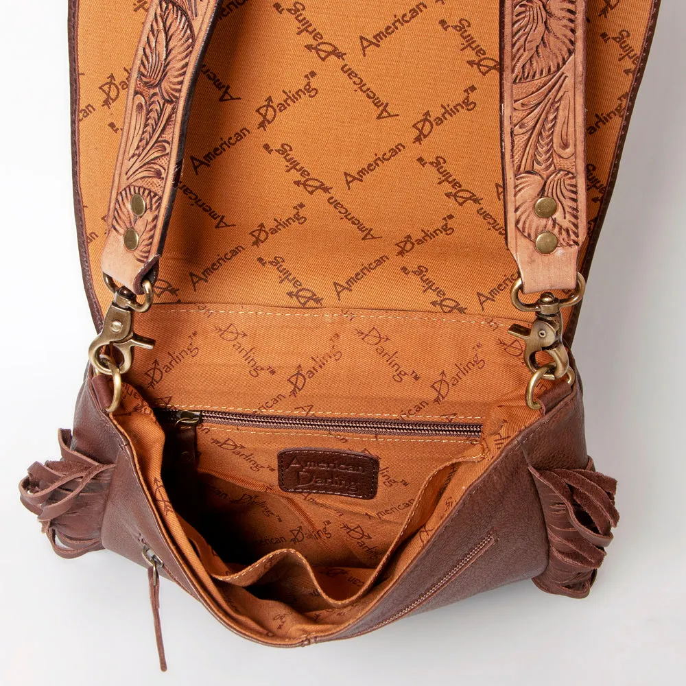 American Darling ADBGA158 Crossbody Hand Tooled Genuine Leather Women Bag Western Handbag Purse