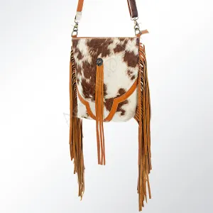 American Darling ADBGZ257TAW Messenger Hair-On Genuine Leather Women Bag Western Handbag Purse