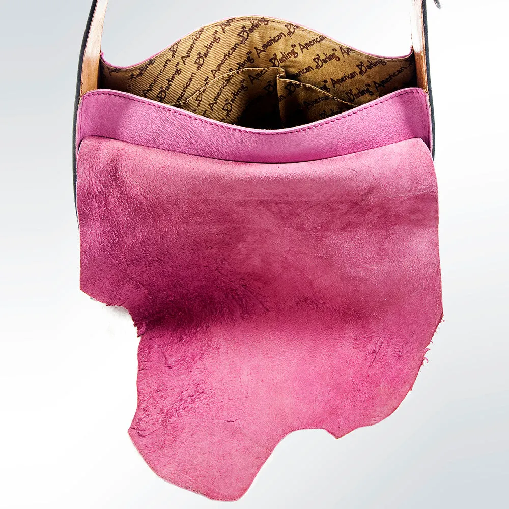 American Darling ADBGZ275 Crossbody Hair-On Genuine Leather Women Bag Western Handbag Purse