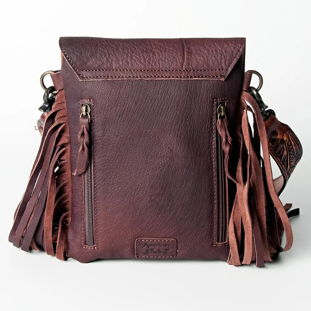 American Darling ADBGZ285A Crossbody Hand Tooled Genuine Leather Women Bag Western Handbag Purse