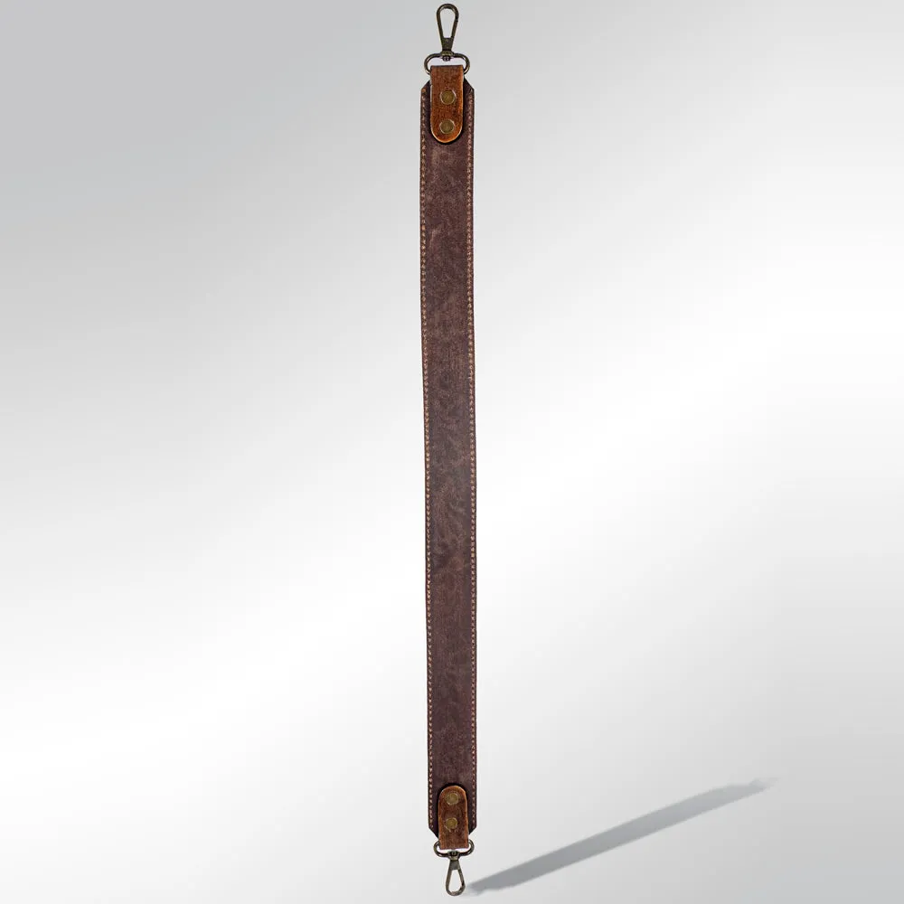 American Darling ADBT107-28 Hand Tooled Genuine Leather Crossbody Handle Strap For Bags