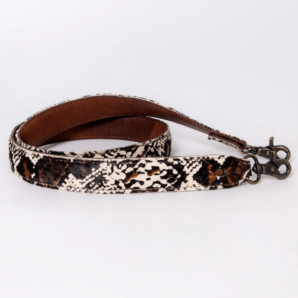 American Darling ADBT143E Hair-On Genuine Leather Crossbody Handle Strap For Bags