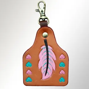 American Darling ADKRX115 Hand Painted Genuine Leather Keyring