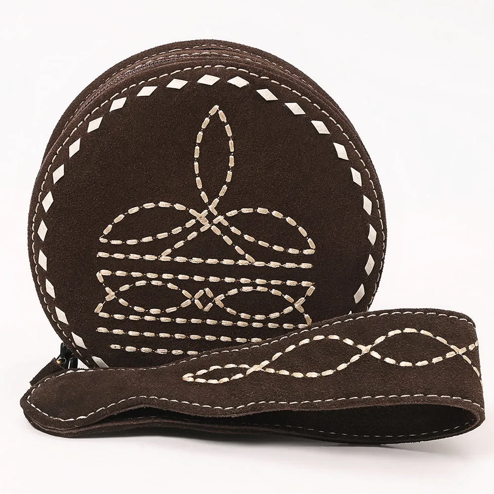 American Darling Suede Bag Genuine Leather Canteen Bag