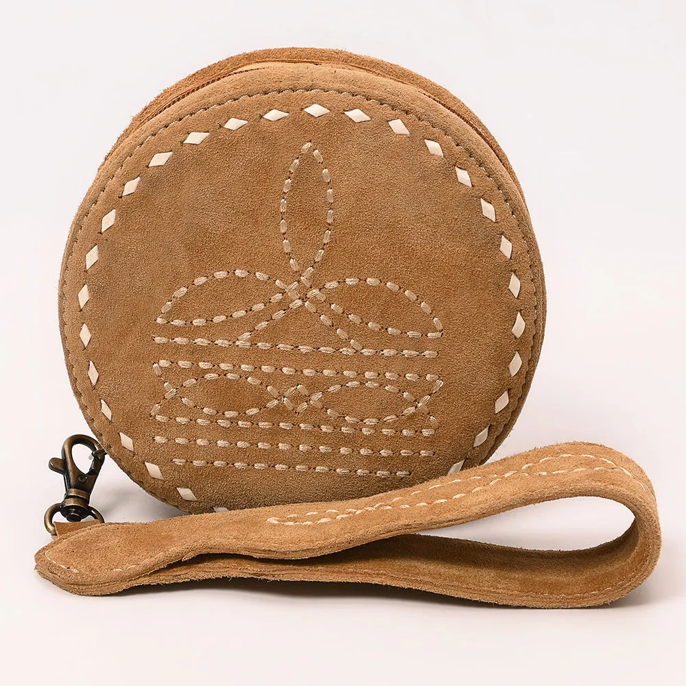 American Darling Suede Bag Genuine Leather Canteen Bag