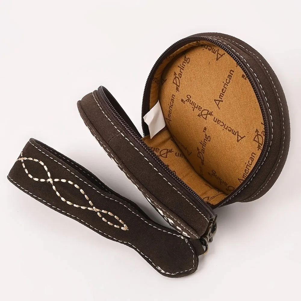 American Darling Suede Bag Genuine Leather Canteen Bag