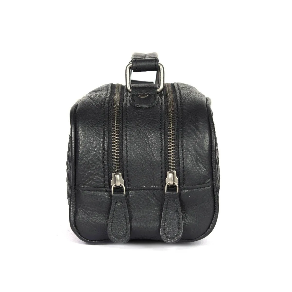 Atria Upcycled Leather Toiletry Bag