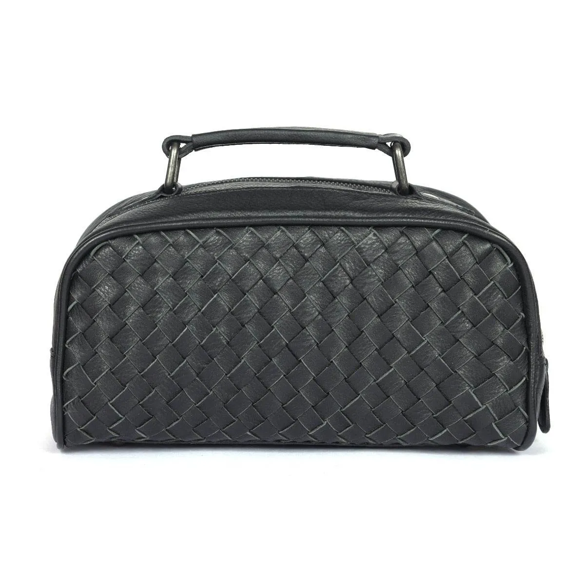 Atria Upcycled Leather Toiletry Bag