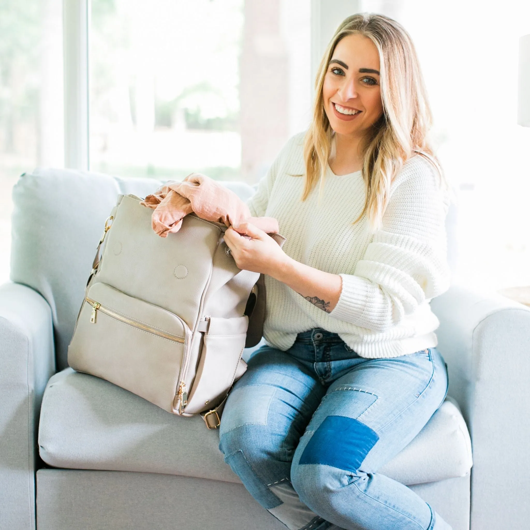 Bailey - Vegan Leather Diaper Bag
