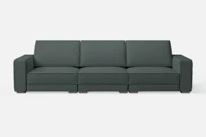 Bolzano 4 Seater Sofa Dusky Turquoise Leather