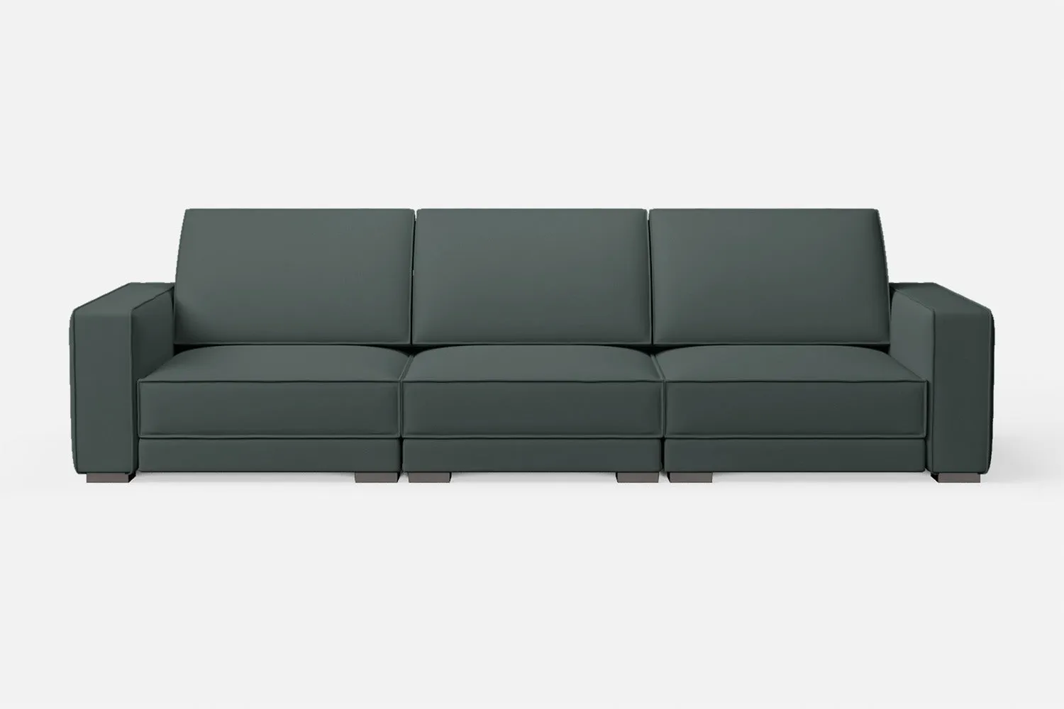 Bolzano 4 Seater Sofa Dusky Turquoise Leather