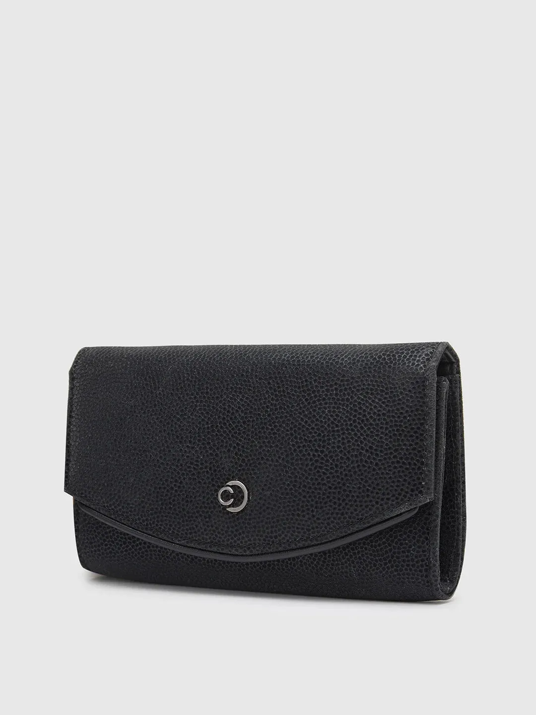 Caprese Gretchen Flapover Clutch Medium Black