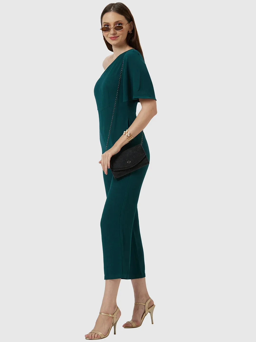 Caprese Gretchen Flapover Clutch Medium Black