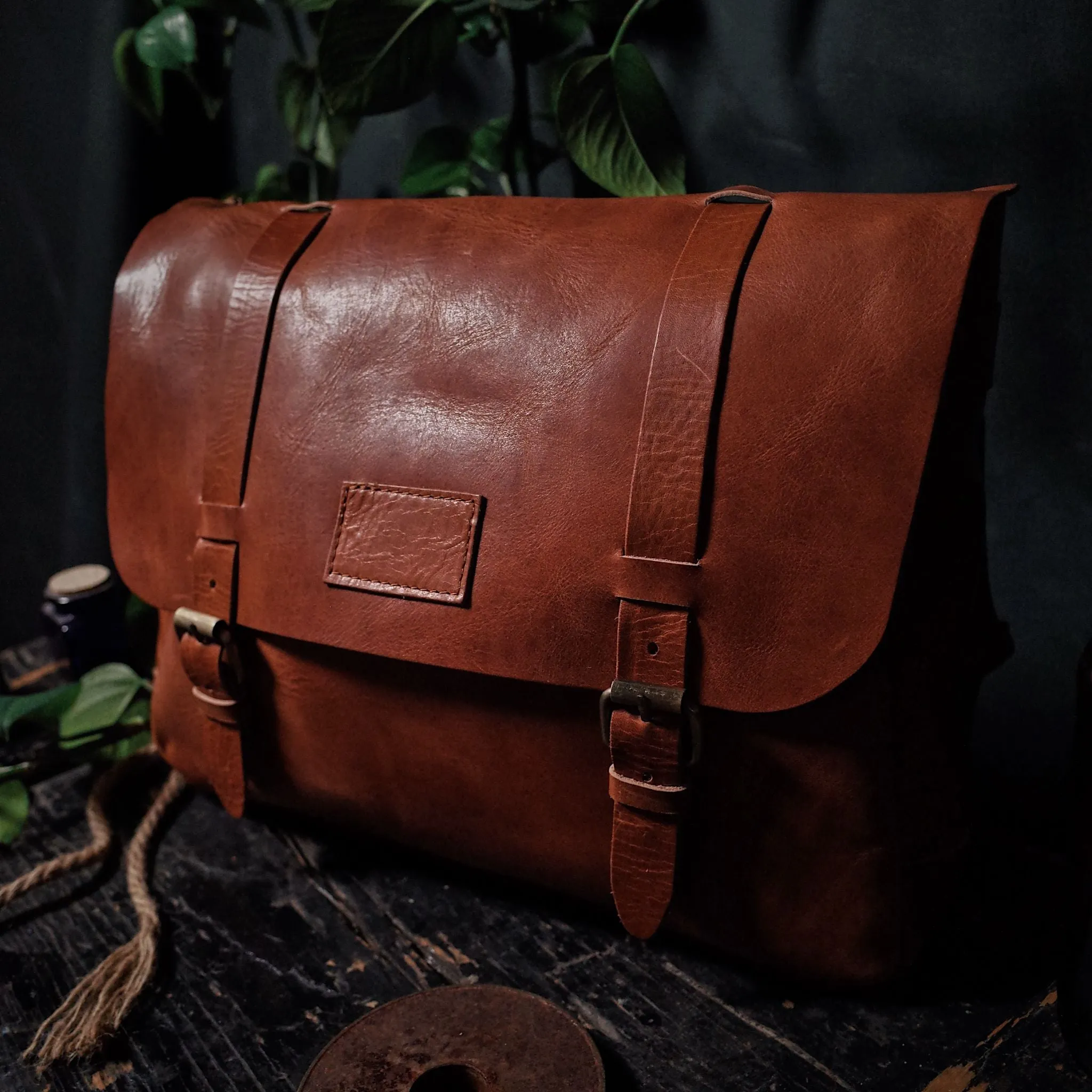 Champlain Leather Satchel – English Tan Edition