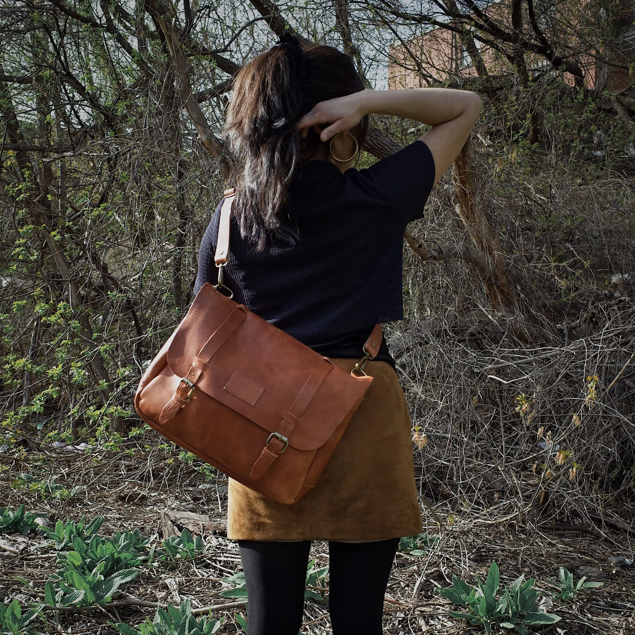 Champlain Leather Satchel – English Tan Edition