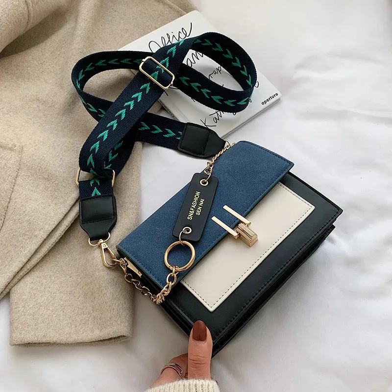 Chic Contrast Messenger/Shoulder Bag