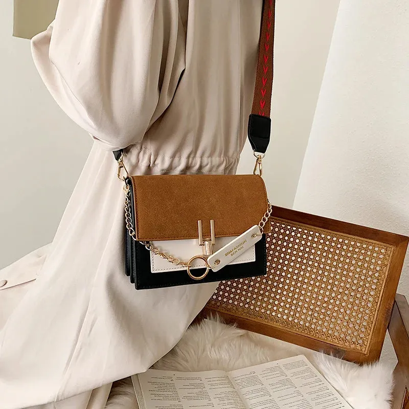 Chic Contrast Messenger/Shoulder Bag