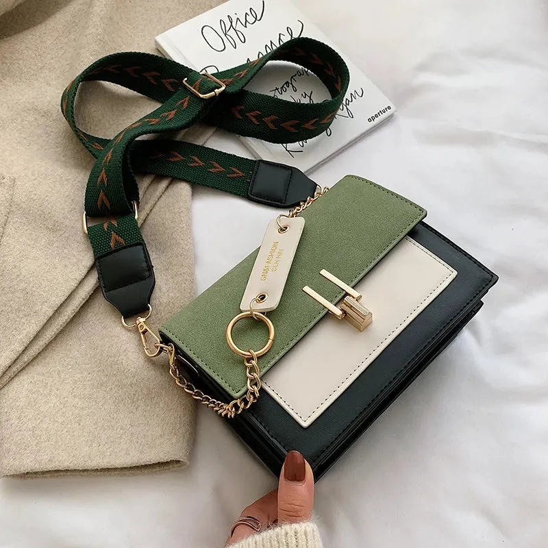 Chic Contrast Messenger/Shoulder Bag