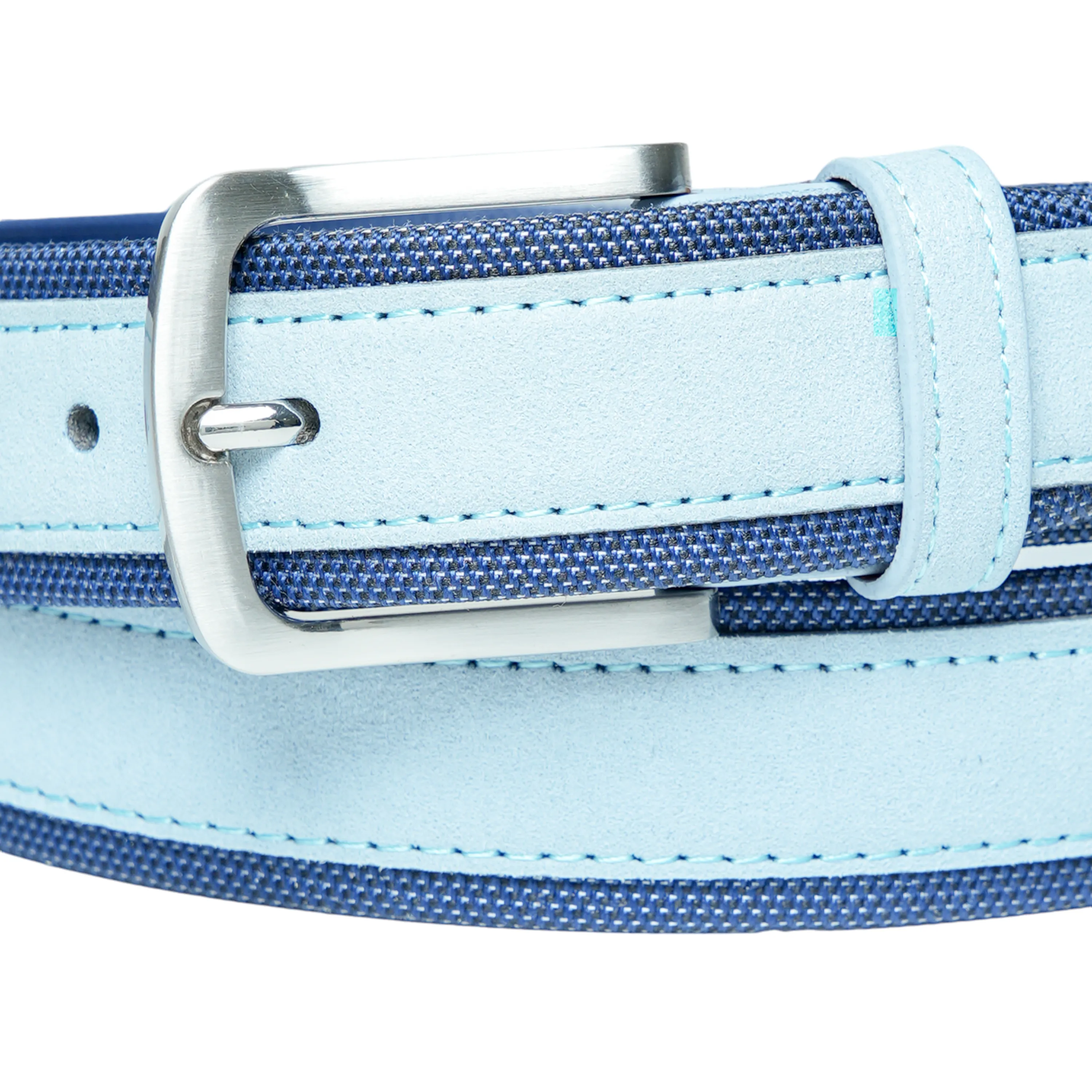 Chokore Casual Suede Leather Belt (Blue)