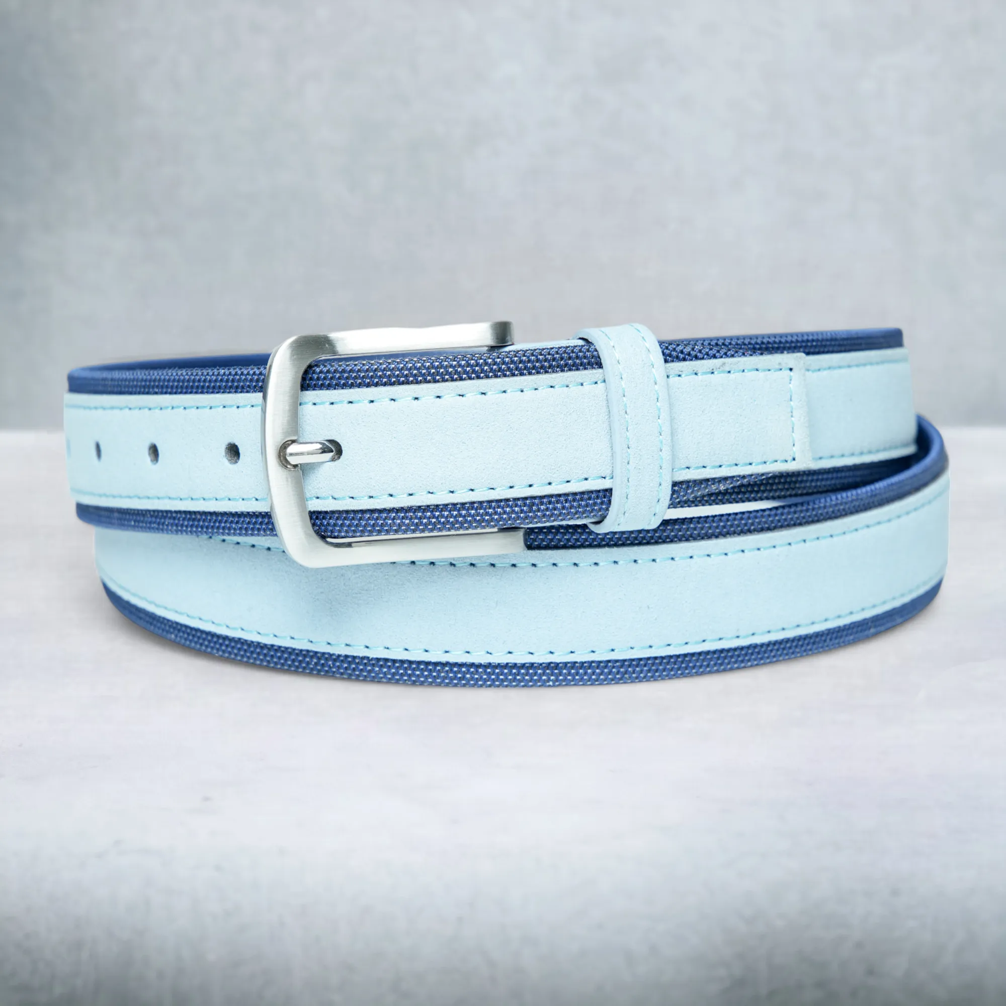 Chokore Casual Suede Leather Belt (Blue)