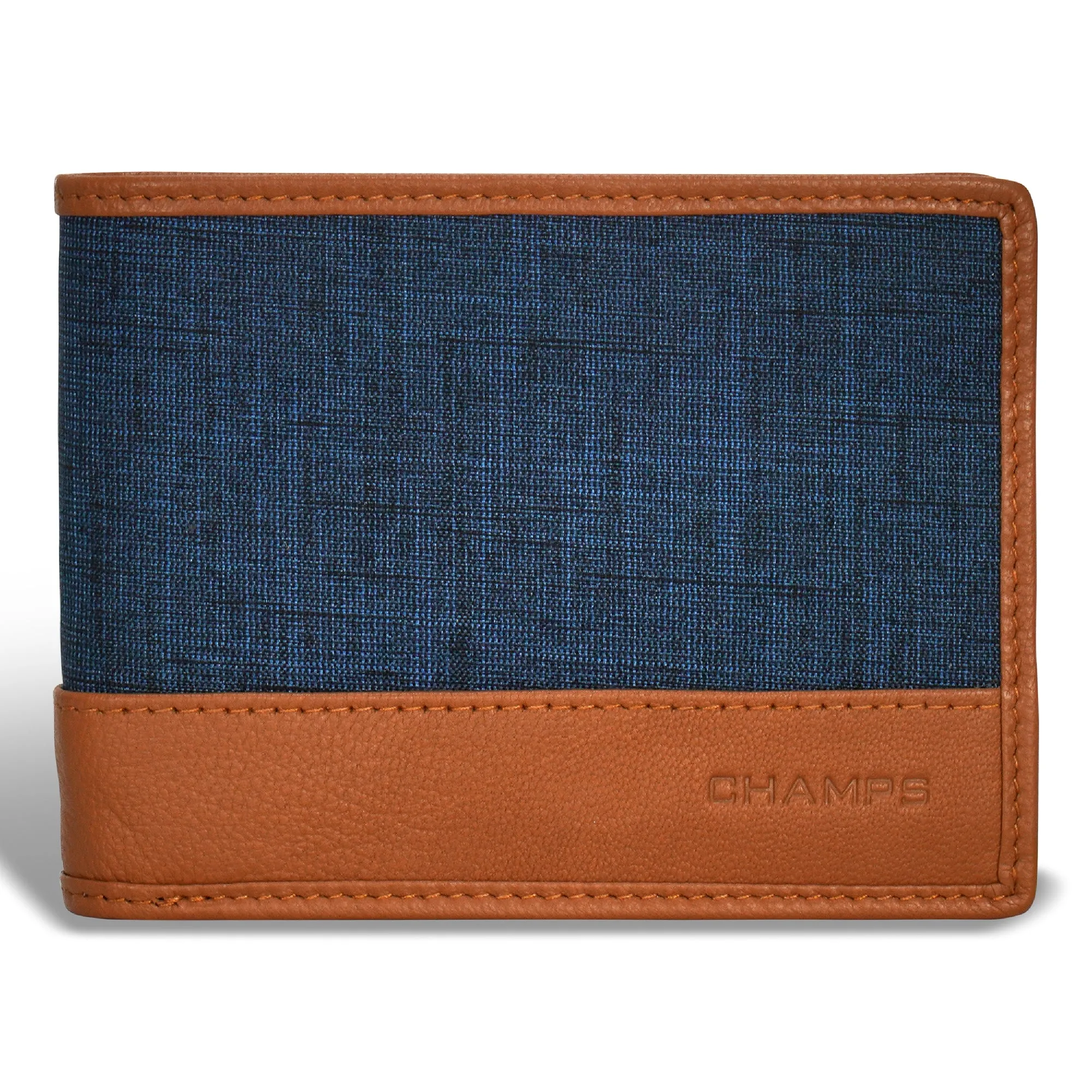Denim / Leather Top Wing Wallet