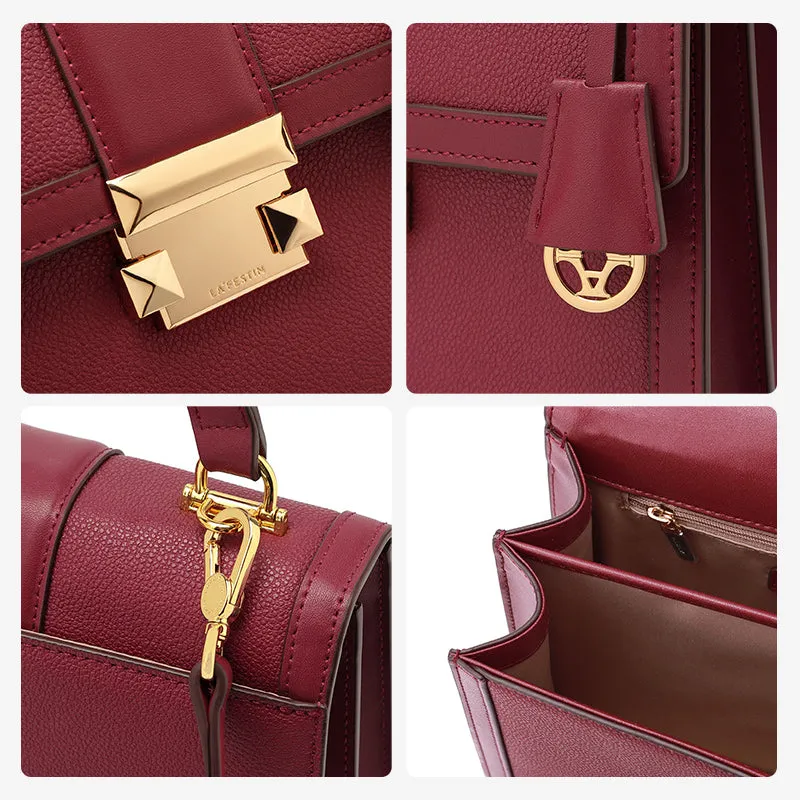Designer Leather Tote Shoulder Messenger Handbag