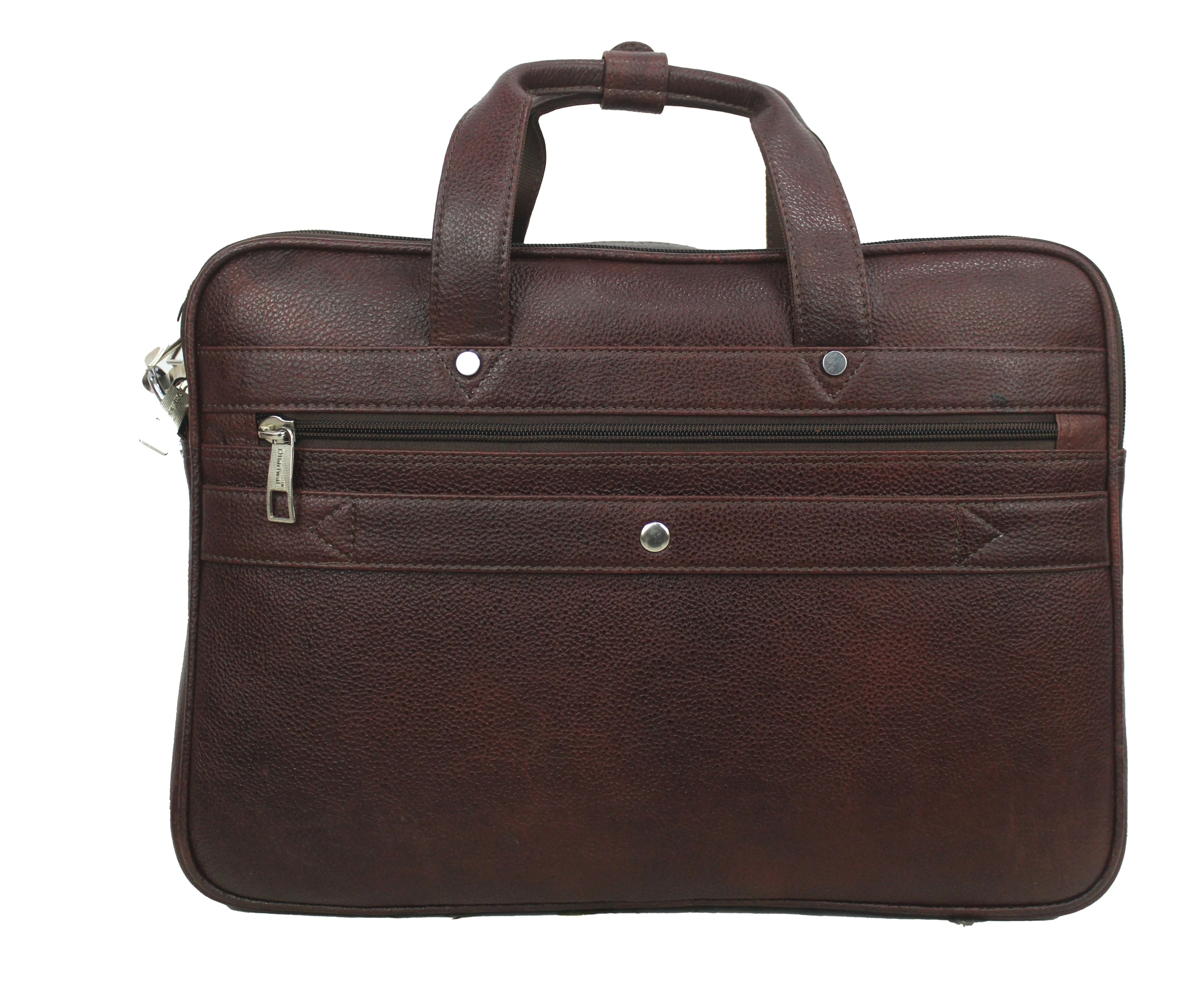 Dhariwal Genuine Leather Laptop Bag File Messenger Bag with Strap upto 15 Inch | Laptop Bag for Men EB-614