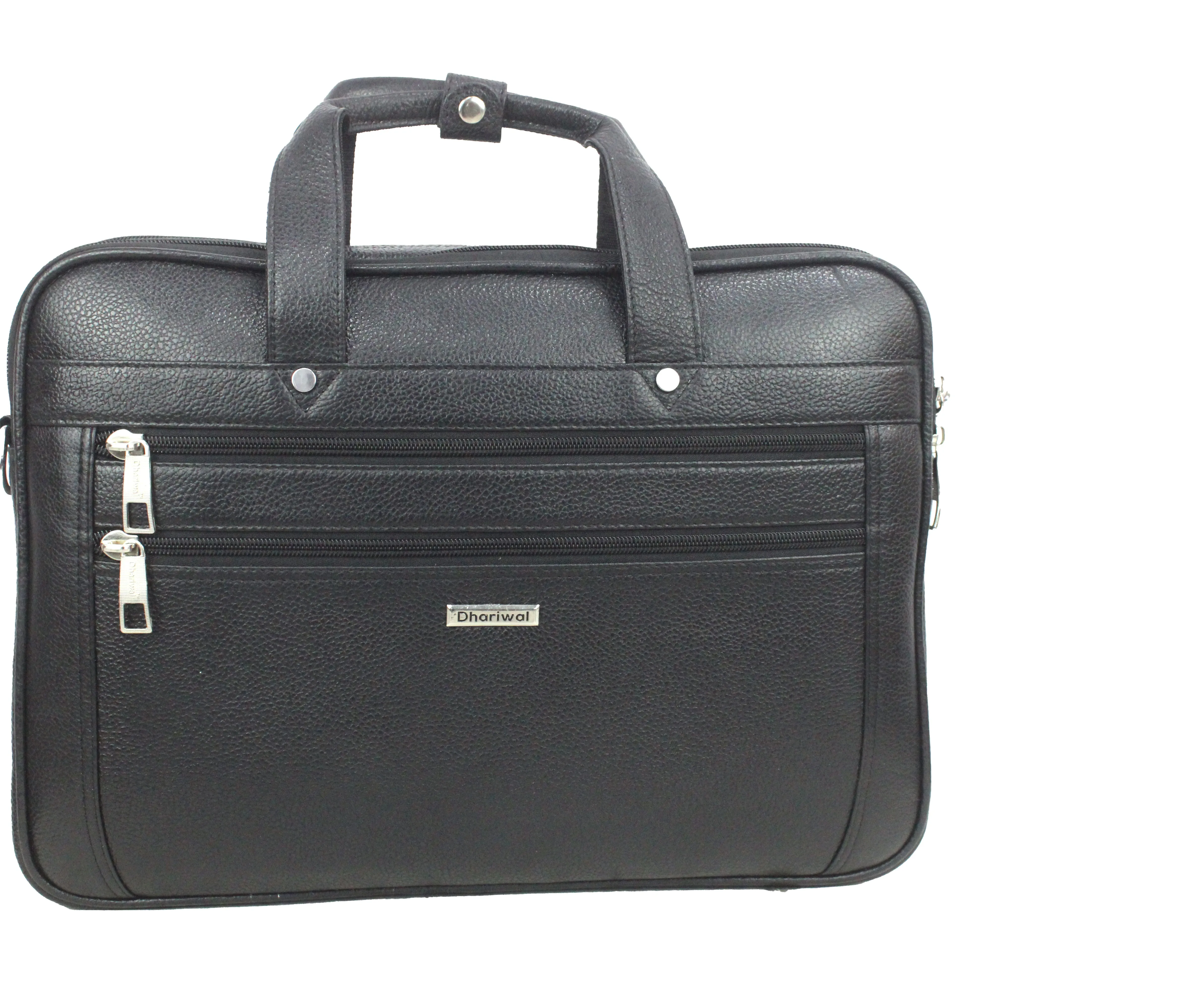 Dhariwal Genuine Leather Laptop Bag File Messenger Bag with Strap upto 15 Inch | Laptop Bag for Men EB-614