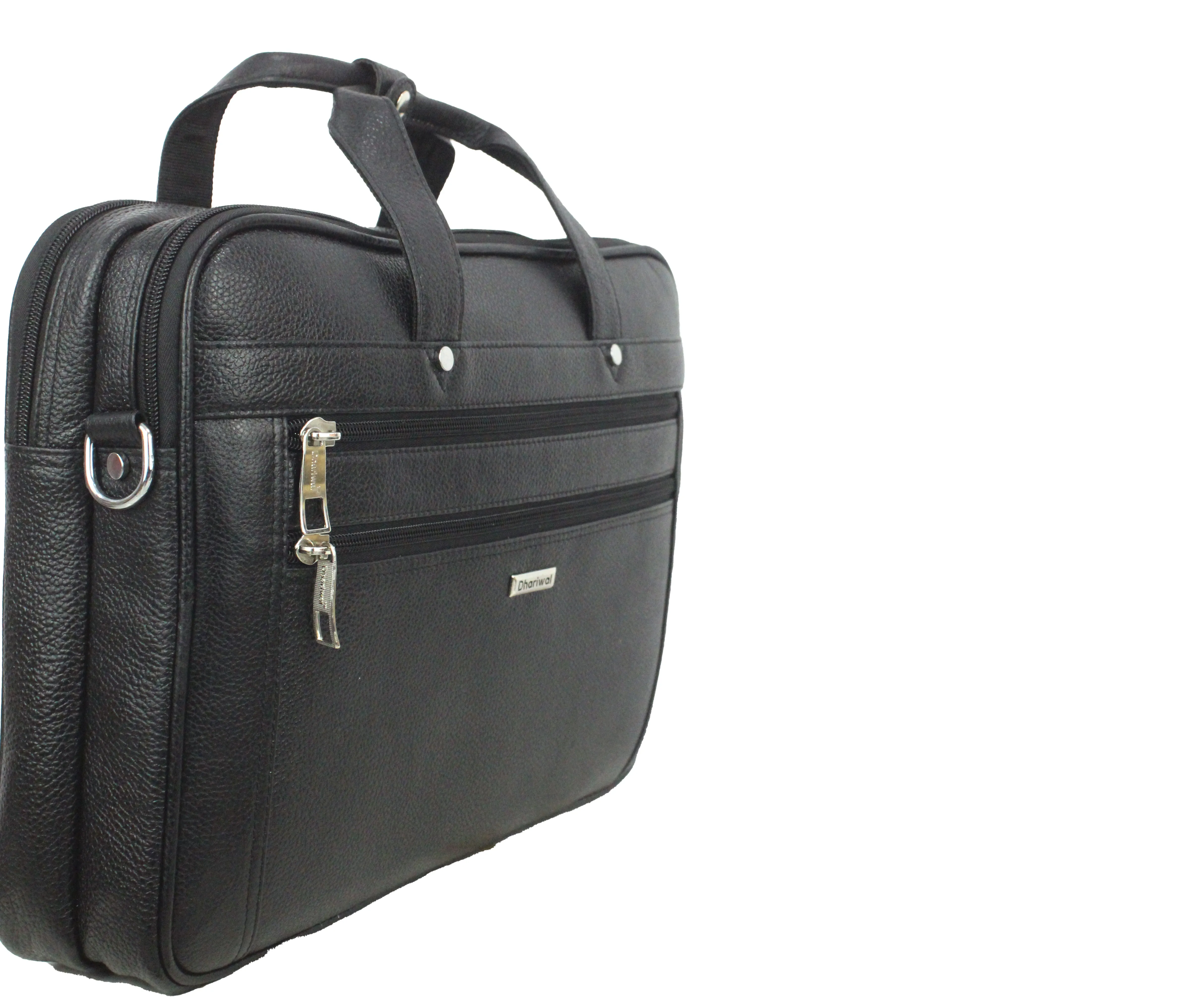 Dhariwal Genuine Leather Laptop Bag File Messenger Bag with Strap upto 15 Inch | Laptop Bag for Men EB-614