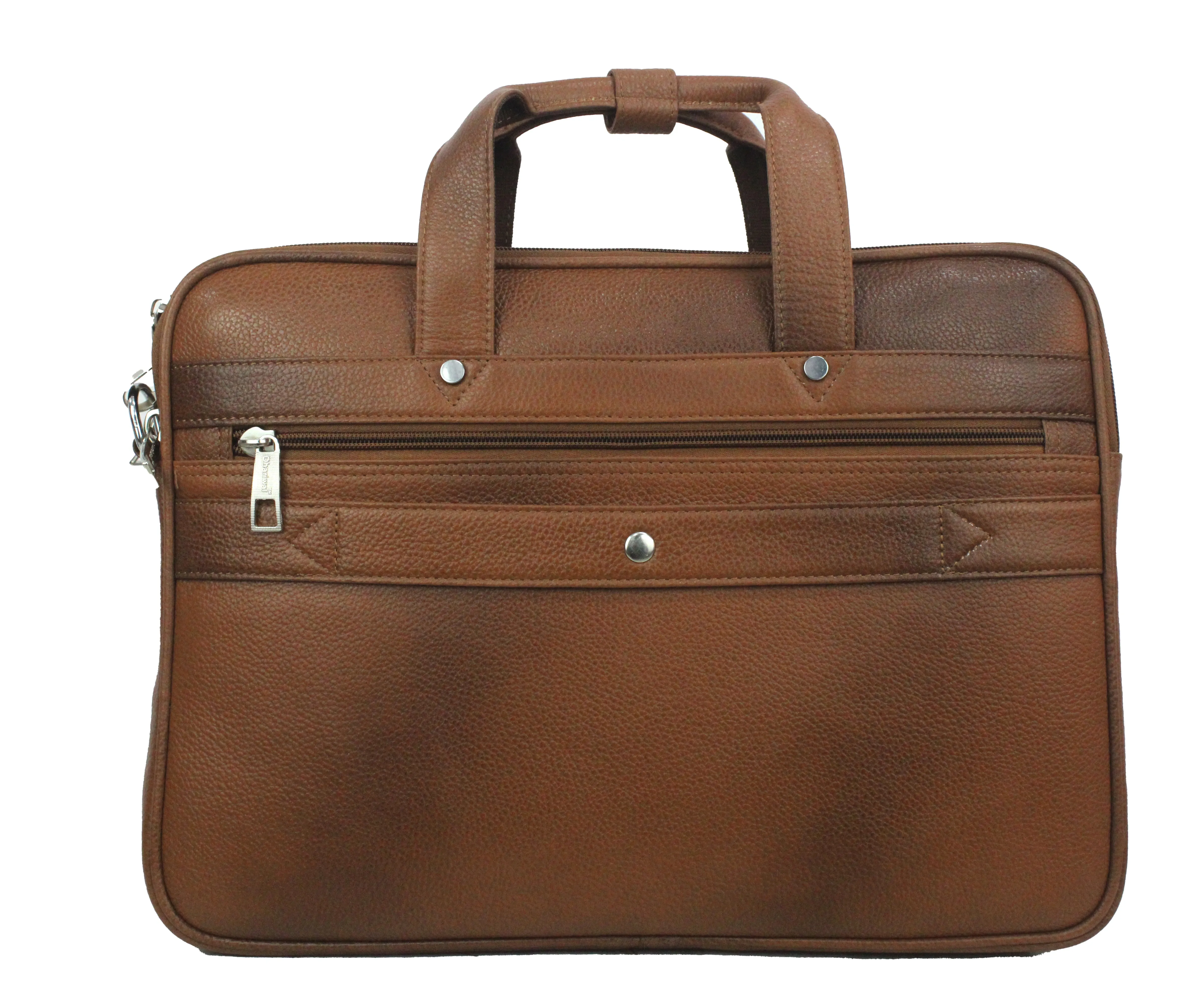 Dhariwal Genuine Leather Laptop Bag File Messenger Bag with Strap upto 15 Inch | Laptop Bag for Men EB-614