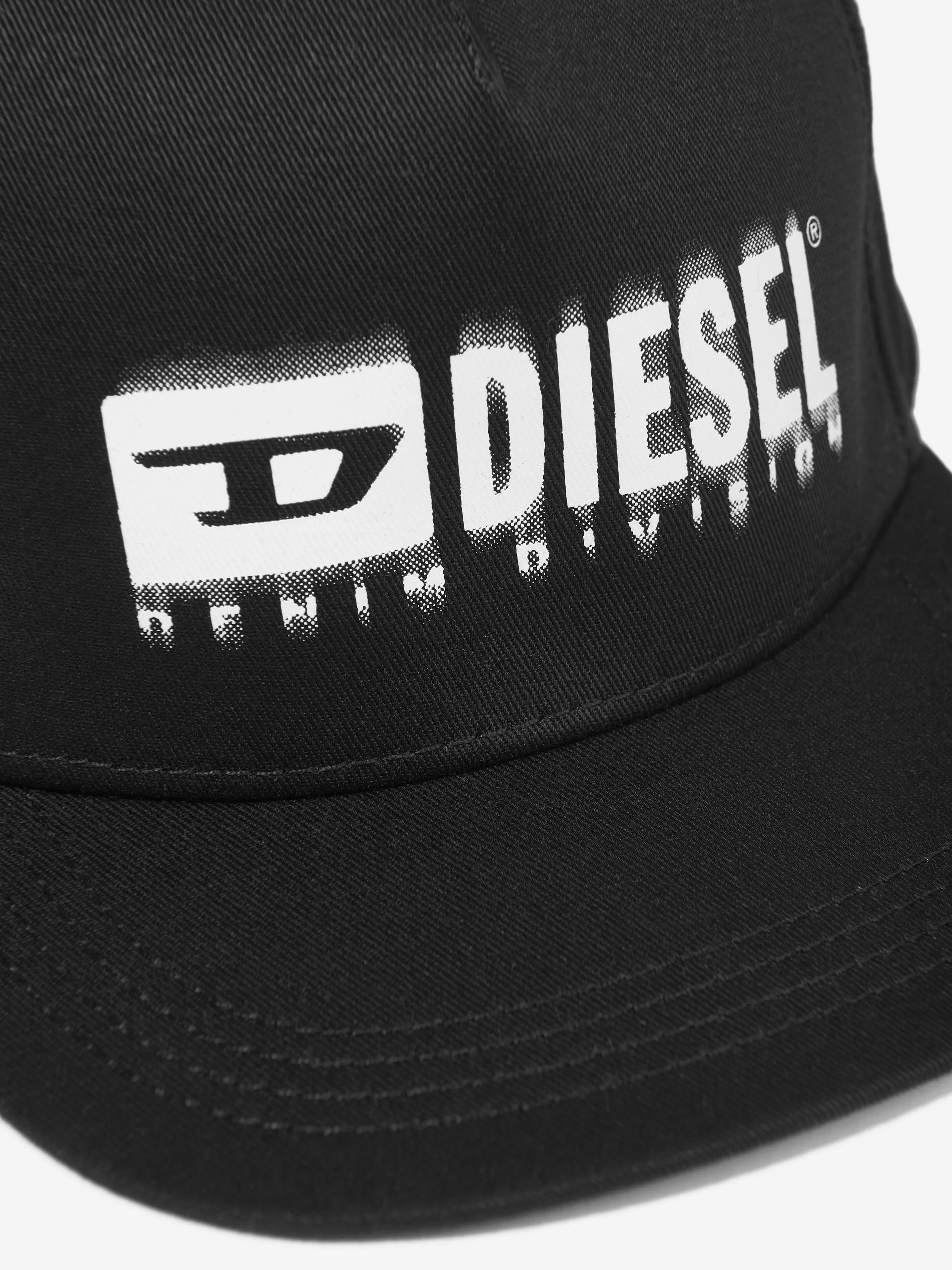 Diesel Kids Logo Cap in Black