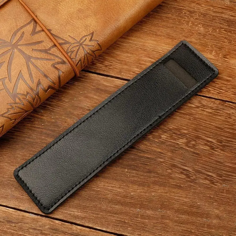 Elegant Leather Fountain and Stylus Pen Sleeve - Premium Protective Case