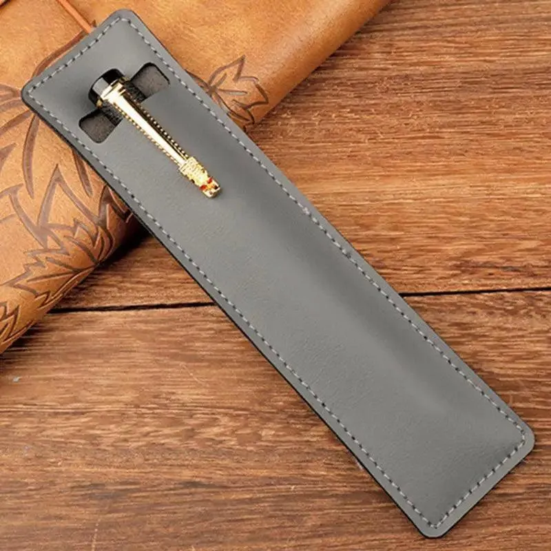 Elegant Leather Fountain and Stylus Pen Sleeve - Premium Protective Case