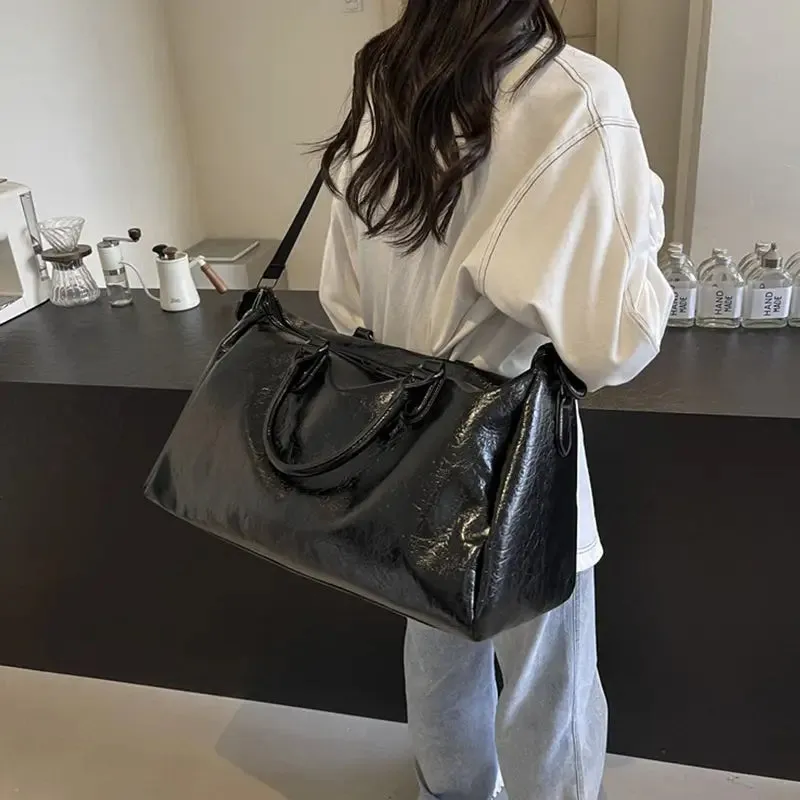 Elevate Your Journey with the PU Leather Oversize Travel Bag