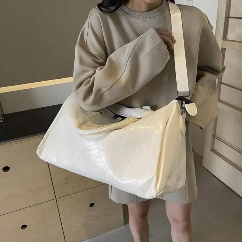 Elevate Your Journey with the PU Leather Oversize Travel Bag