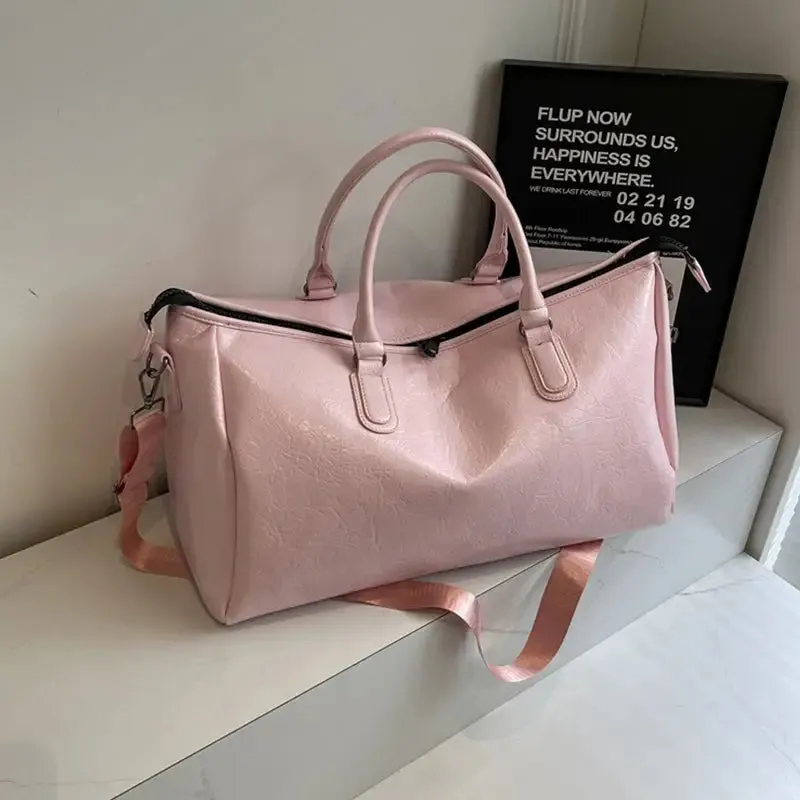 Elevate Your Journey with the PU Leather Oversize Travel Bag