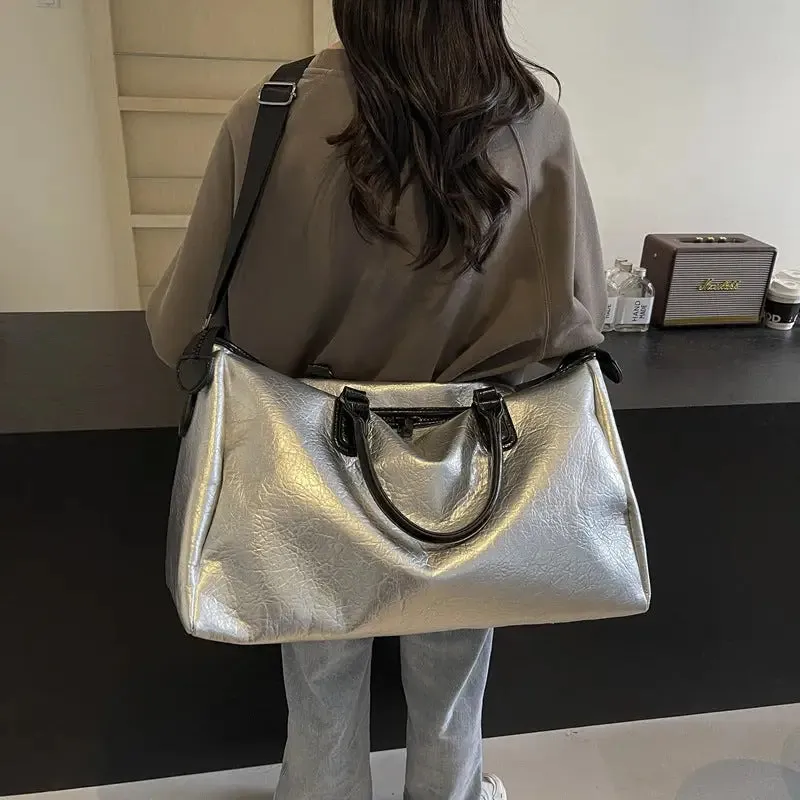 Elevate Your Journey with the PU Leather Oversize Travel Bag