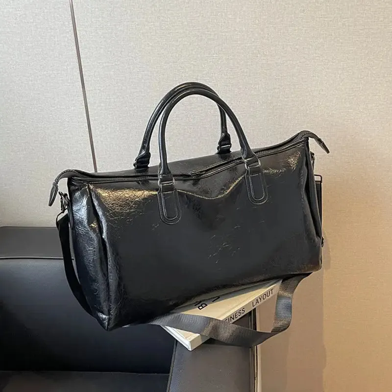 Elevate Your Journey with the PU Leather Oversize Travel Bag