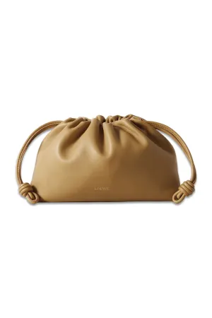 Flamenco Leather Clutch Brown