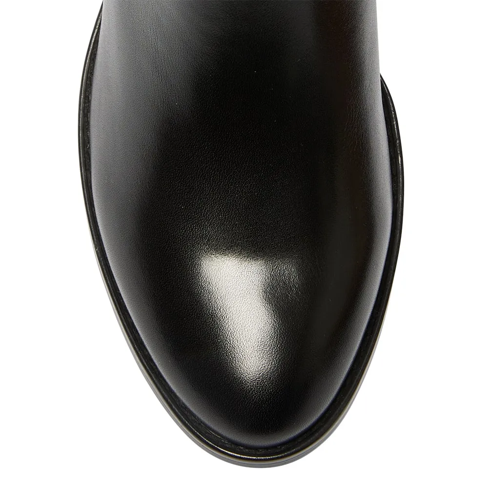 Gianna Boot in Black On Black Leather
