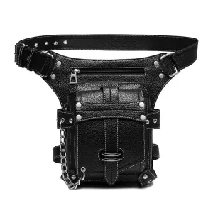 Goth Punk Waist Bag Drop Leg Arm Bag Pack Shoulder Pouch Bag