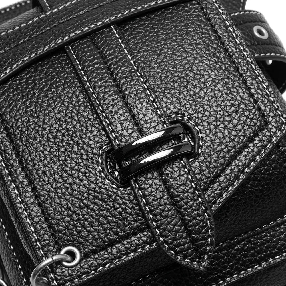 Goth Punk Waist Bag Drop Leg Arm Bag Pack Shoulder Pouch Bag