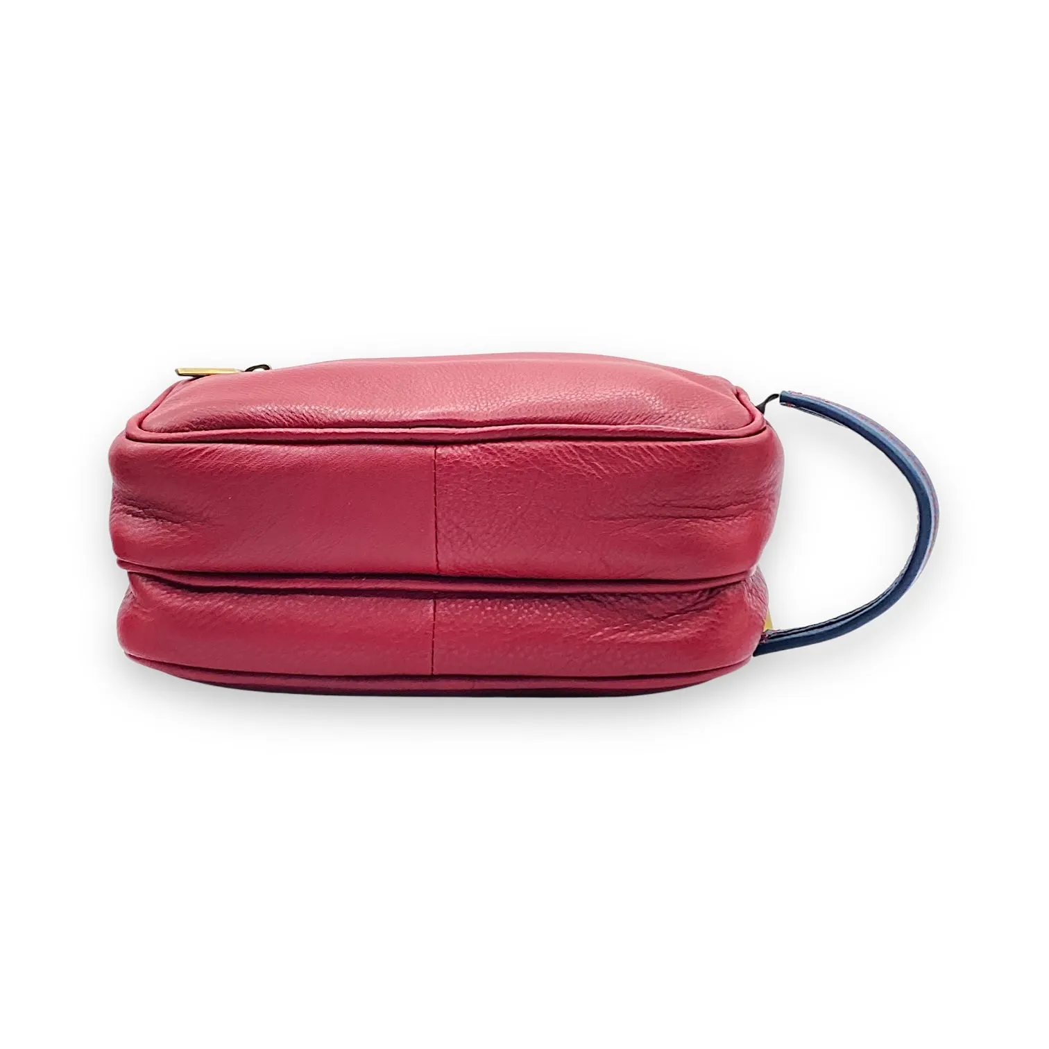 Hand Pouch, Wash Bag, Toiletry, Genuine Leather # 2295NH
