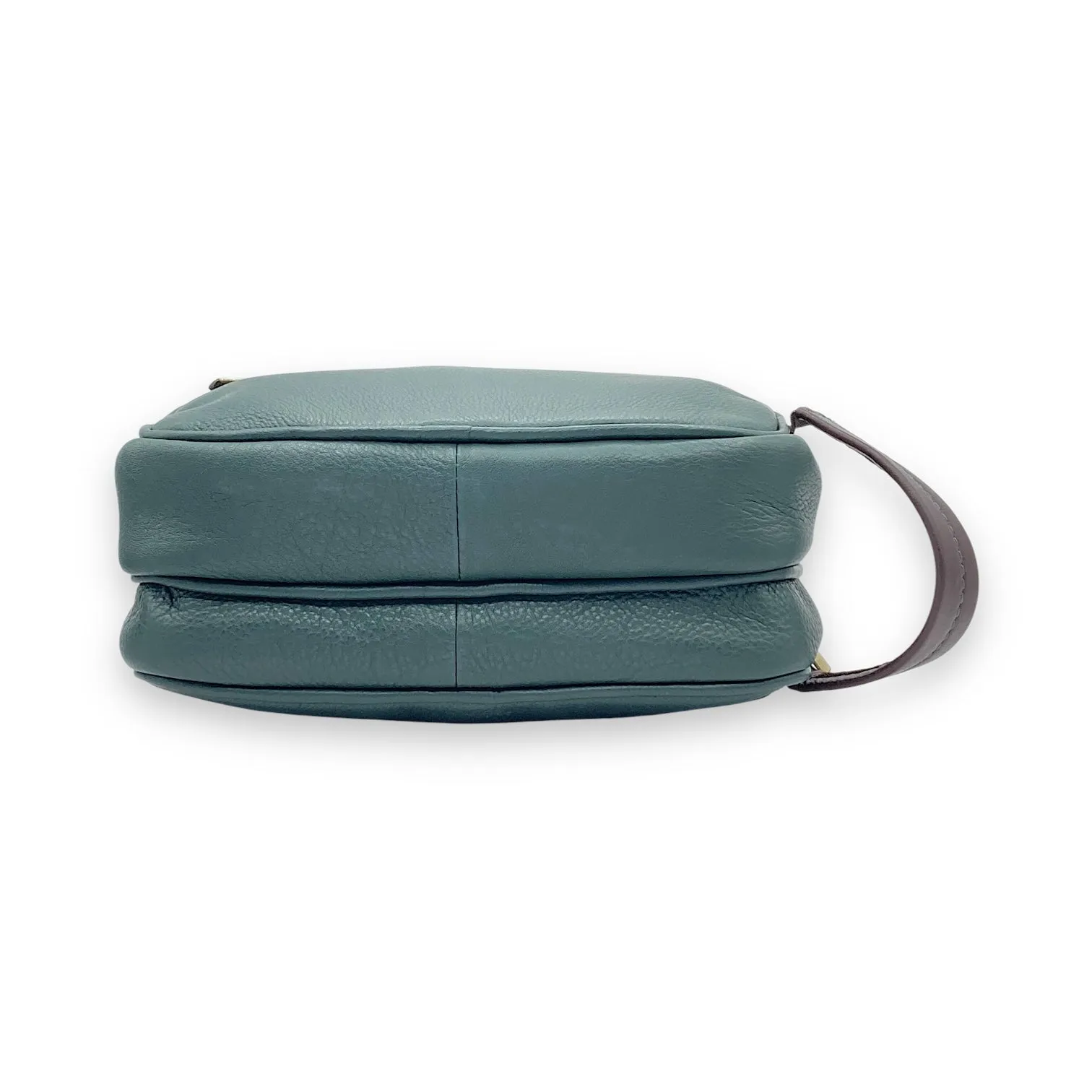 Hand Pouch, Wash Bag, Toiletry, Genuine Leather # 2295NH