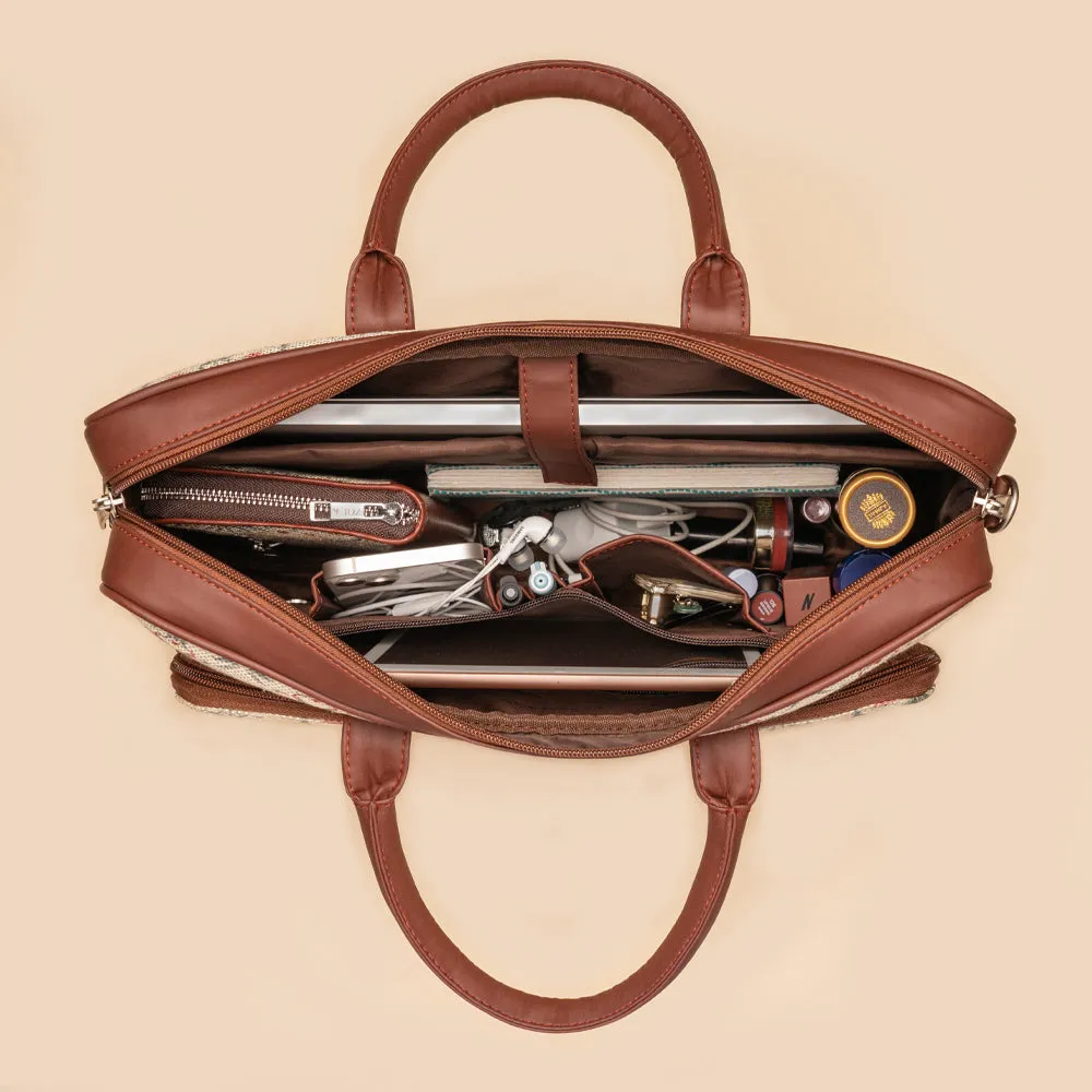 Ikat Print Laptop Bag