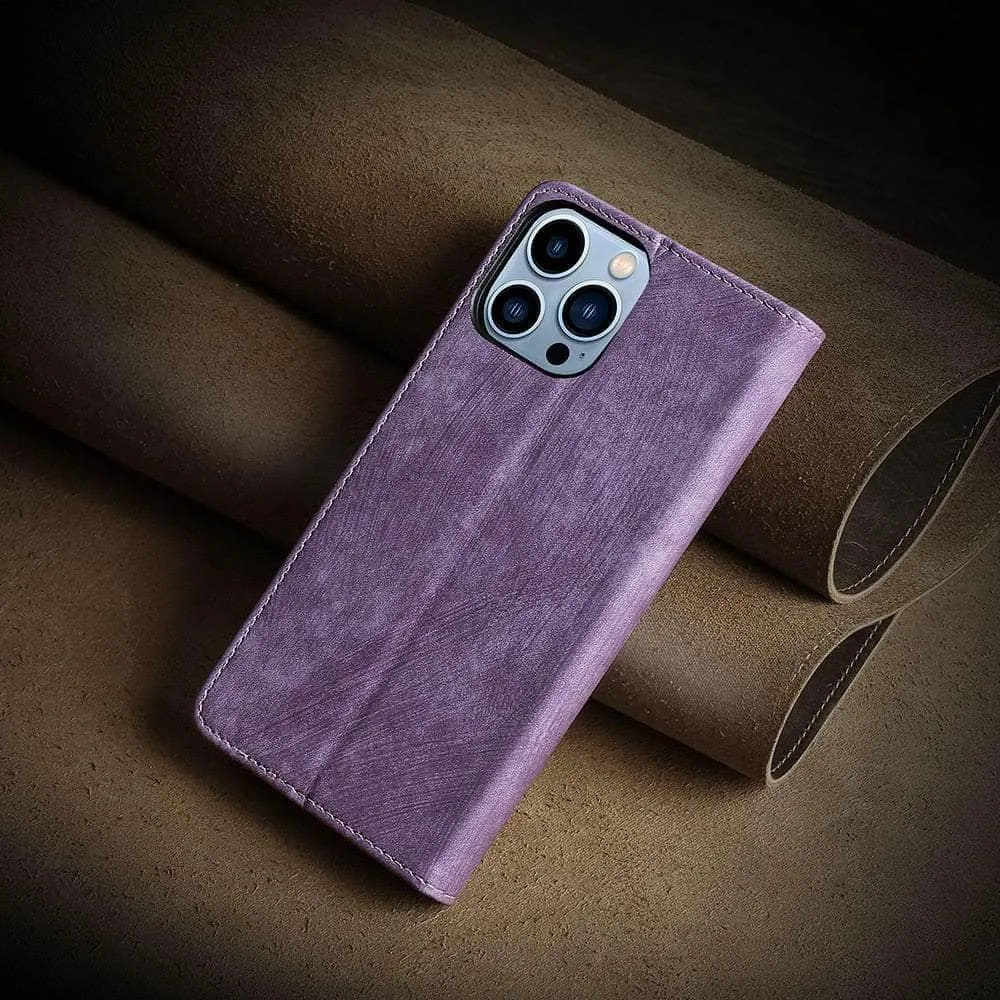 iPhone 15 Plus Luxury Business Vegan Leather Case