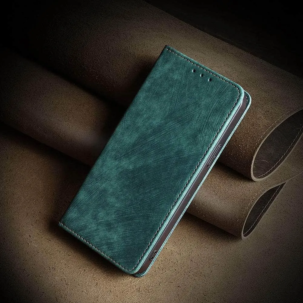 iPhone 15 Plus Luxury Business Vegan Leather Case